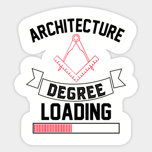 architecture degree loading Sticker